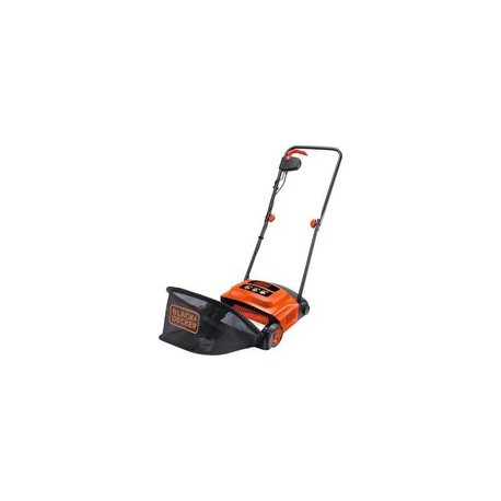 BLACK+DECKER Verticuteerder 600W seriemotor, 30cm werkbreedte, 30 liter opvangbak, 3 hoogte-instellingen GD300-QS