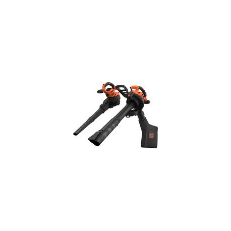 BLACK+DECKER Bladblazer - 404 km/u - 3000W - Zuig- en blaasfunctie - Gesnoerd BEBLV300SB-QS