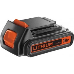 BLACK+DECKER Lithium ion schuifaccu 18V. 2.0Ah BL2018-XJ