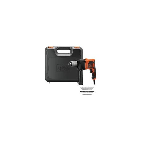 BLACK+DECKER Klopboormachine - 850W - 1 snelheid - incl. koffer en boren BEH850K-QS