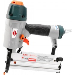 AIRPRESS Pneumatische Combi Tacker 3-in-1 minibrads en brads t/m 50 mm en nieten t/m 40 mm 45423-7