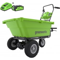 GREENWORKS 40 Volt Accu kruiwagen met 2 Ah accu en 40 volt later G40GCK2