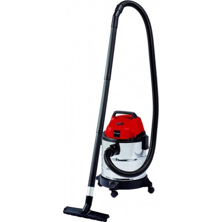 EINHELL Nat-/Droogzuiger TC-VC 1820 S - 1250 W - 180 mbar - 20 L - blazeraansluiting - Incl. diverse accessoires - kunststofsl