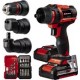 EINHELL TE-CD 18/45 3x li kit 2.0 ah + 22-delige boor- en bitset - accu boor-/schroefmachine - 2 accu's - po 4514235