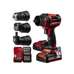 EINHELL TE-CD 18/45 3x li kit 2.0 ah + 22-delige boor- en bitset - accu boor-/schroefmachine - 2 accu's - po 4514235