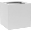 POTTERYPOTS Plantenpot Block M, Matte White - L:40 x W:40 x H:40 E1003-40-MW