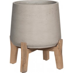 POTTERYPOTS Bloempot Patt Feet Low Grey Washed-Grijs-Beige D 50.5 cm H 57.5 cm PFL3026-38-34