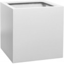 POTTERYPOTS Plantenpot Block L, Matte White - L:50 x W:50 x H:50 E1003-50-MW