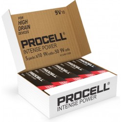 PROCELL Intense Alkaline batterij 9V e-block 6LR61 50 stuks BDPI6LR61