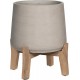 POTTERYPOTS Bloempot Patt Feet Low Grey Washed-Grijs-Beige D 50.5 cm H 57.5 cm PFL3026-38-34