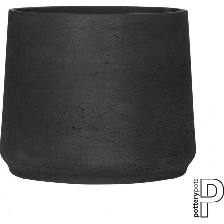 POTTERYPOTS Bloempot Patt Black washed-Grijs-Zwart D 34 cm H 28.5 cm P3026-28-33