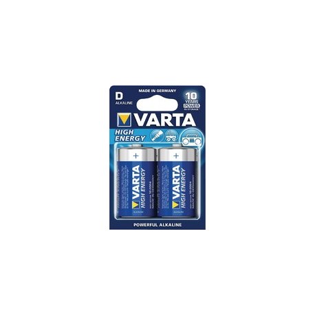 VARTA Longlife Power D Batterijen - High Energy Alkaline - 2 Stuks BVLR20-BL2