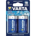 VARTA Longlife Power D Batterijen - High Energy Alkaline - 2 Stuks BVLR20-BL2