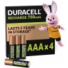 DURACELL RCR Plus NiMH batt AAA 1,2V 750mAh BDHR03-BL4