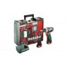 METABO Accu boorschroefmachine 10.8 volt 2 x 2,0 ah li-power, lc 40, toebehorenset powermaxx bs basic mobil 600080880